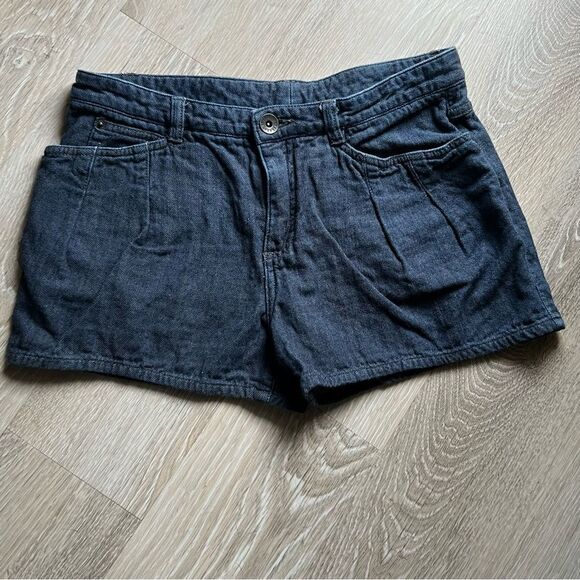 THEORY denim Bell Tailored  5 pocket  jean pleated Short with wide pleats 26 - Picture 2 of 9